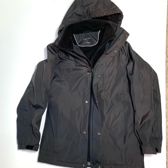 Calvin Klein Women’s Mid Length Black Coat Size S - Picture 2 of 14